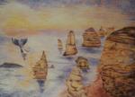 Twelve Apostles - Pastellkreide auf Papier